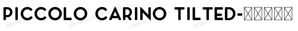 Piccolo Carino Tilted字体转换